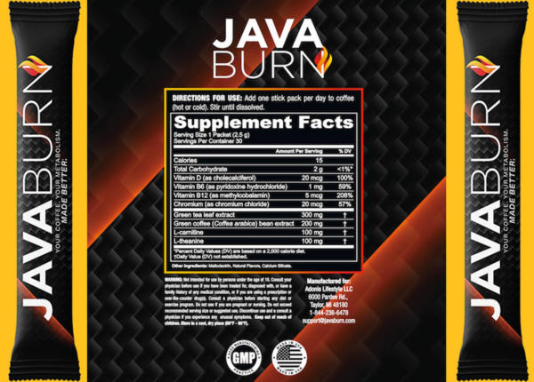 Java-Burn-Ingredients-List
